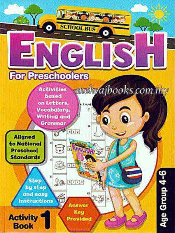 ENGLISH FOR PRESCHOOLERS ACTIVITY BOOK 1 AGE GROUP 4-6 - Paramount Books   