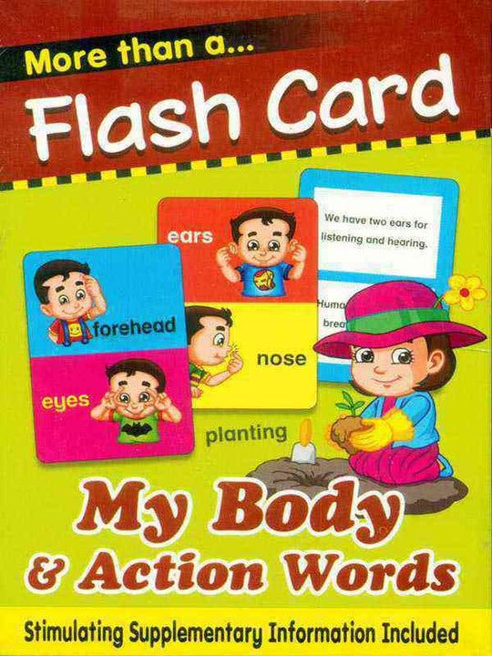 MORE THAN A FLASH CARD: MY BODY & ACTION WORDS - Paramount Books   