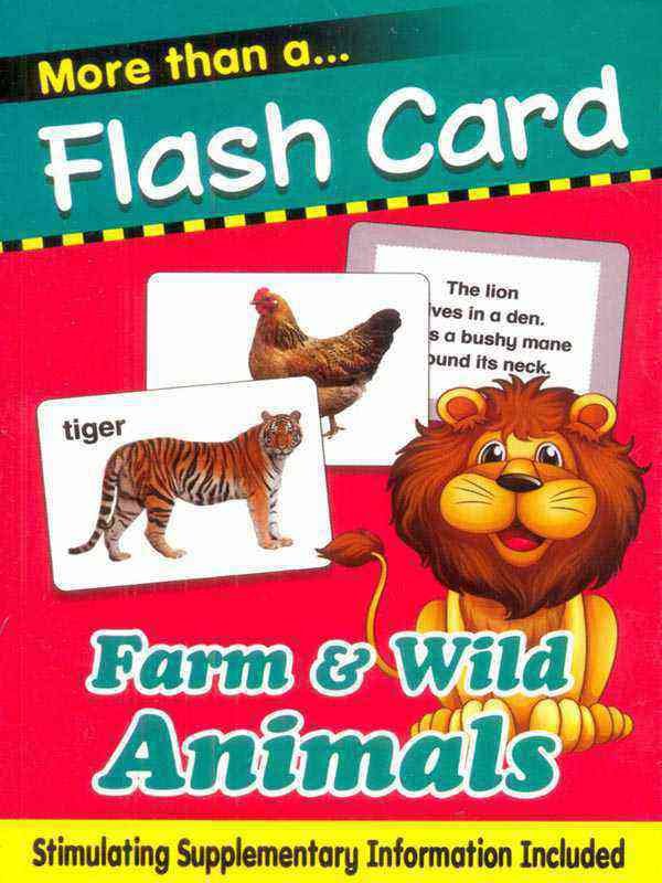 MORE THAN A FLASH CARD: FARM &amp; WILD ANIMALS - Paramount Books   