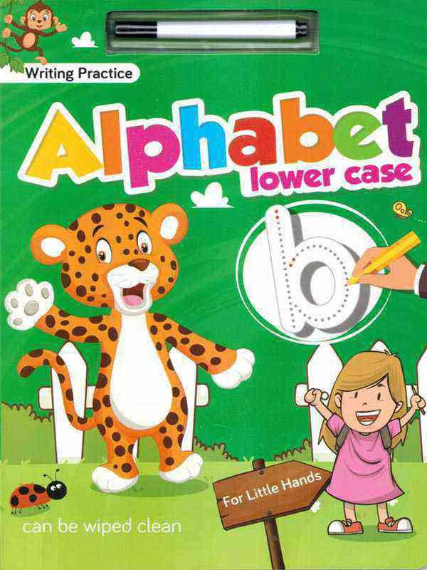 CAN BE WIPED CLEAN: WRITING PRACTICE ALPHABET LOWER CASE FOR LITTLE HANDS - Paramount Books   