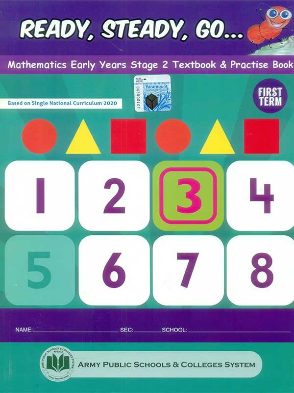 APSACS: READY STEADY GO... MATHS EARLY YEARS STAGE 2 TEXTBK & PRACTICE BK 1ST TERM 2021 - Paramount Books   