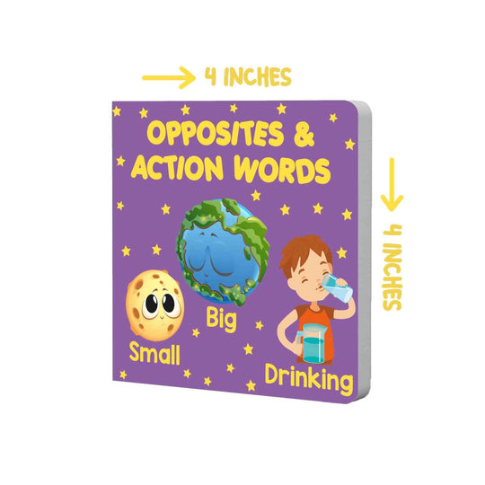 PARAMOUNT LITTLE HANDâ€™S BOARD BOOK OPPOSITES & ACTION WORDS - Paramount Books   