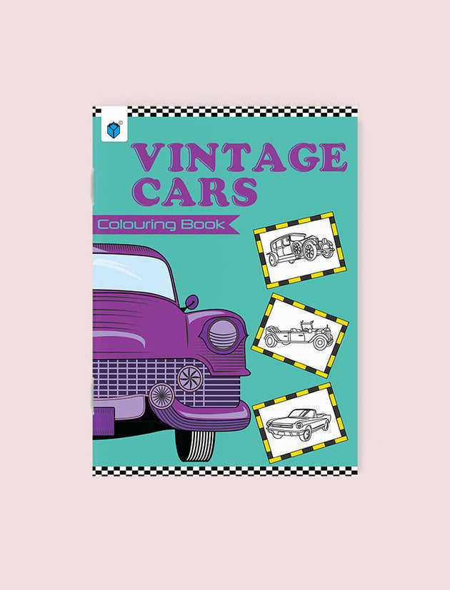 VINTAGE CARS COLOURING BOOK