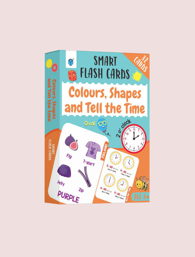 SMART FLASH CARDS: COLOURS, SHAPES & TELL THE TIME