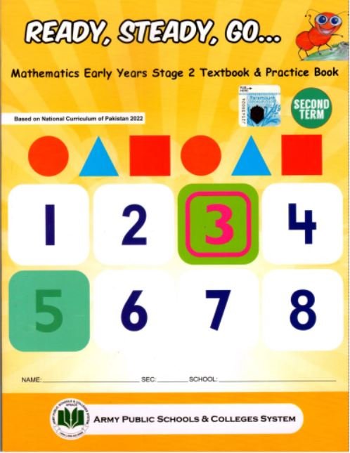 APSACS:-READY,STEADY,GO MATH EARLY STAGE 2 TEXTBOOK & PRACTICE BOOK 2ND-TERM (NEW EDITION) - Paramount Books   