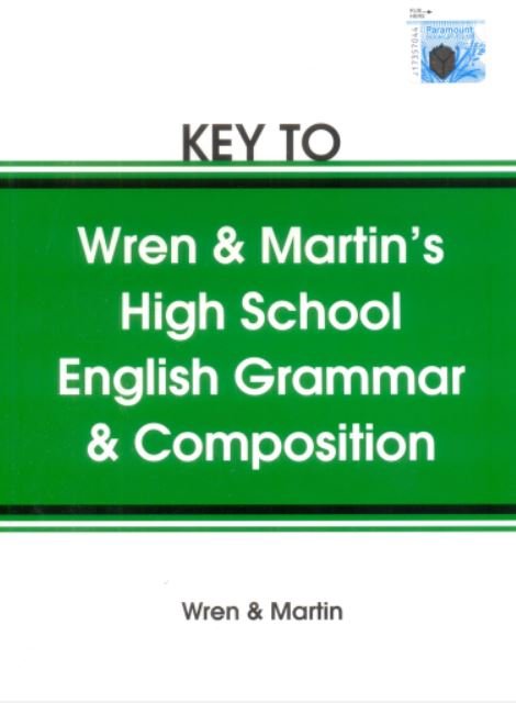 KEY TO WREN & MARTIN HIGH SCHOOL ENGLISH GRAMMAR - Paramount Books   