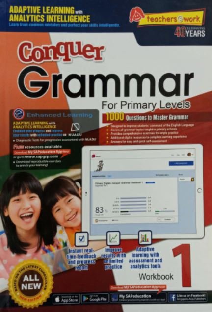 CONQUER GRAMMAR: WORKBOOK-1 FOR PRIMARY LEVEL - Paramount Books   