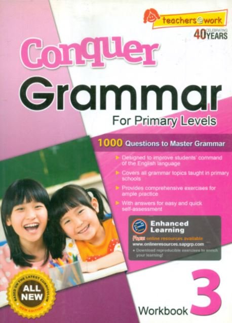 CONQUER GRAMMAR: WORKBOOK-3 FOR PRIMARY LEVEL - Paramount Books   