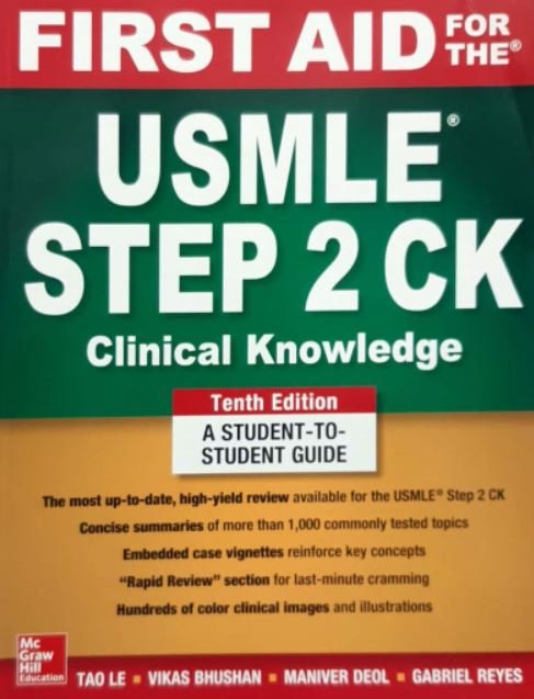 FIRST AID FOR THE USMLE STEP 2 CLINICAL KNOWLEDGE, - Paramount Books   