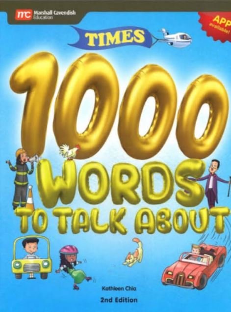 TIMES 1000 WORDS TO TALK ABOUT (APP AVAILABLE!) BLUE - Paramount Books   