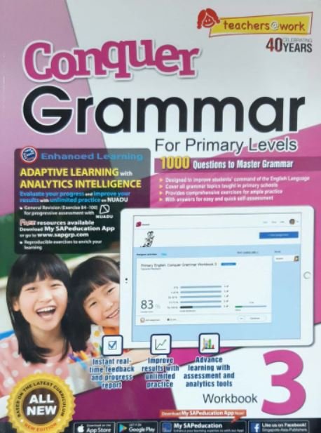 CONQUER GRAMMAR: WORKBOOK-3 FOR PRIMARY LEVEL - Paramount Books   