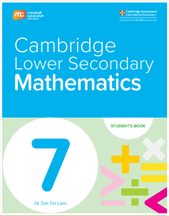 MARSHALL CAVENDISH CMBRIDGE LOWER SECONDARY MATHEMATICS GRADE 7-STUDENT'S BOOK (EBOOK BUNDLE FOR 1 YEAR) - Paramount Books   