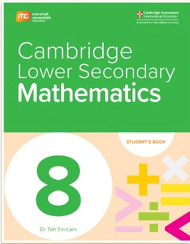 MARSHALL CAVENDISH CMBRIDGE LOWER SECONDARY MATHEMATICS GRADE 8-STUDENT'S BOOK (EBOOK BUNDLE FOR 1 YEAR) - Paramount Books   