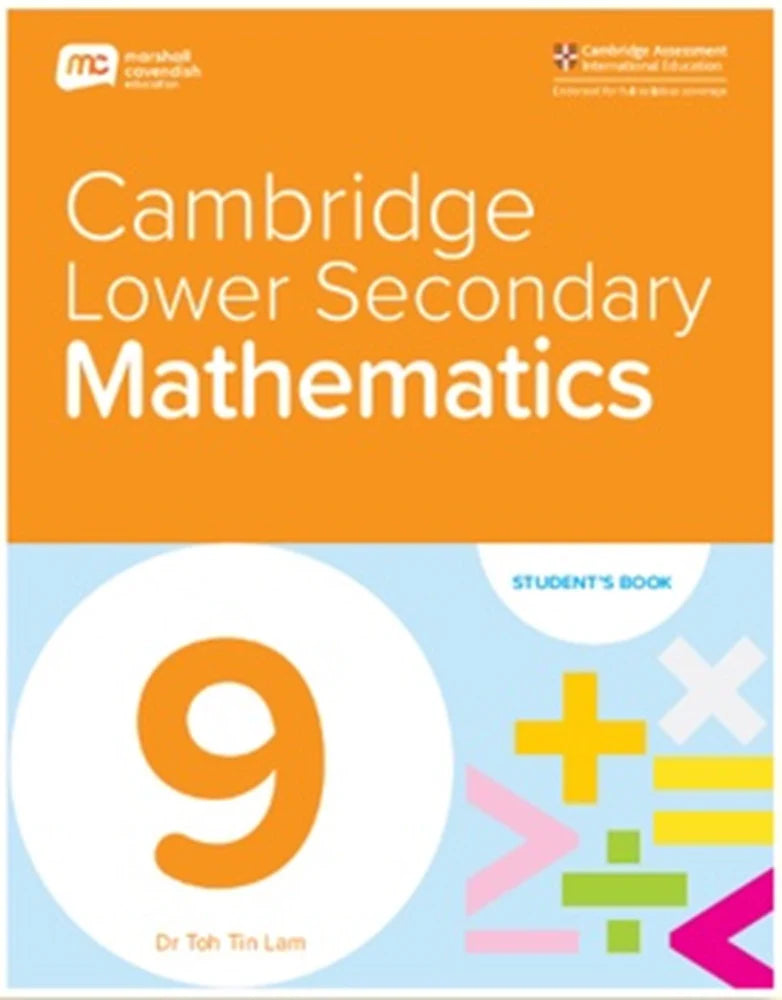 MARSHALL CAVENDISH CAMBRIDGE LOWER SECONDARY MATHEMATICS GRADE 9-STUDENT'S BOOK (EBOOK BUNDLE FOR 1 YEAR)