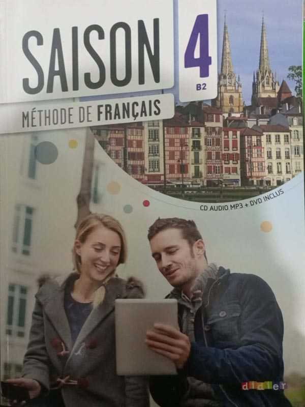SAISON METHODE DE FRANCAIS 4 B2 CD AUDIO MP + DVD INCLUS | Paramount Books