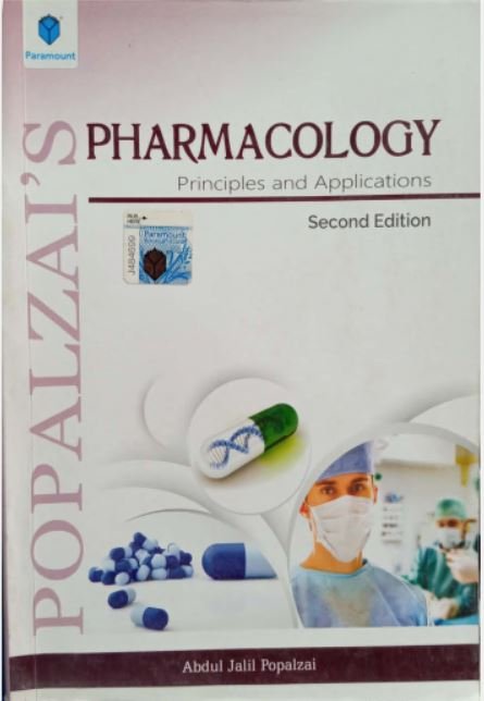 Popalzai's Pharmacology: A world map with pharmaceutical icons representing innovation and discovery in the field of medicine