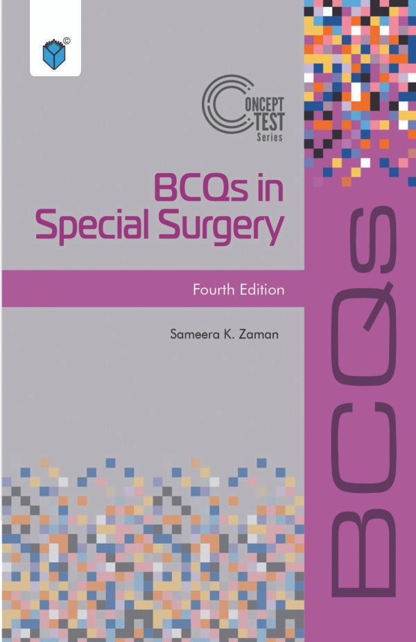 The idea test series on BCQs in Special Surgery is represented by an image of a doctor carrying out a specialist surgical treatment.
